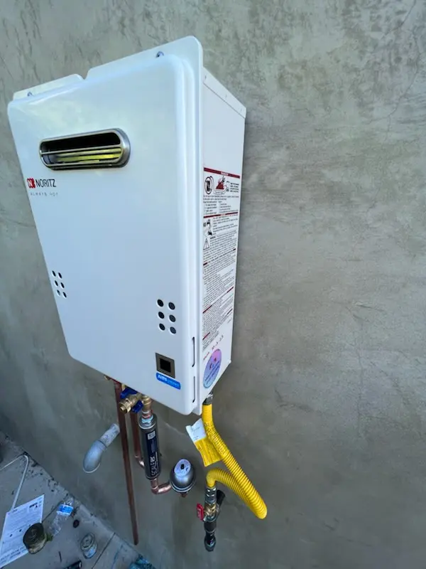 Tankless water heater installation for Burning Tree Estates homes